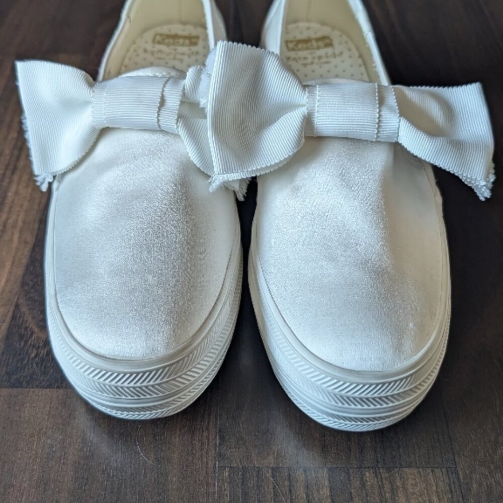 Keds X Kate Spade New York Triple Decker Bow Sneakers Sz 9